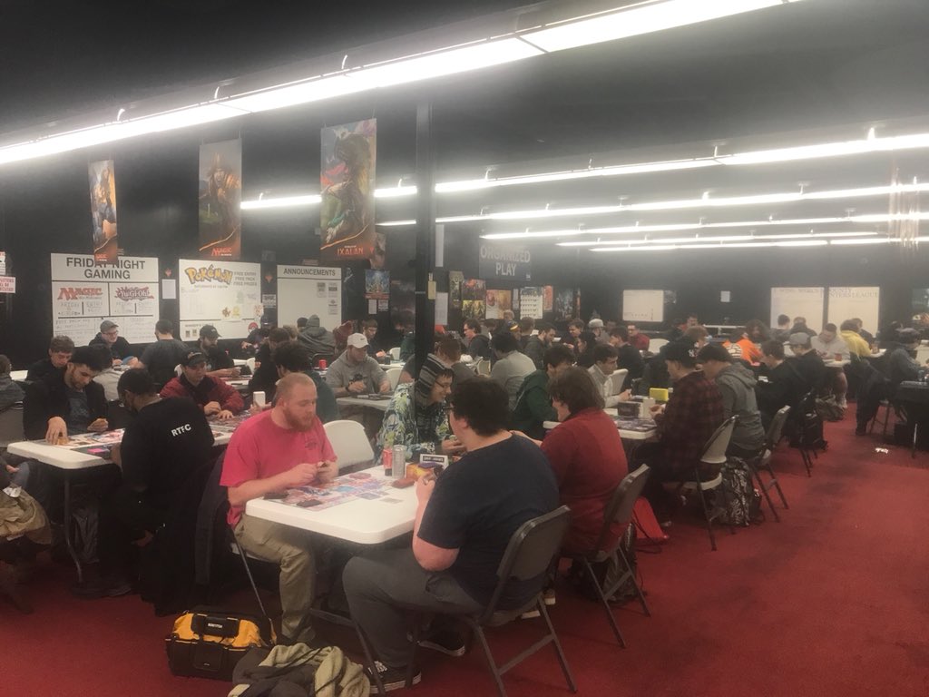 DACWBuffalo's tweet photo. Another successful Friday night at Dave & Adams!!!
#dacardworld #mtg #yugioh #magicthegathering #fnm #fridaynightmagic #modern #buffalo #wizardsofthecoast #wotc #rivalsofixalan #extremeforce https://t.co/xDcQmek6xV