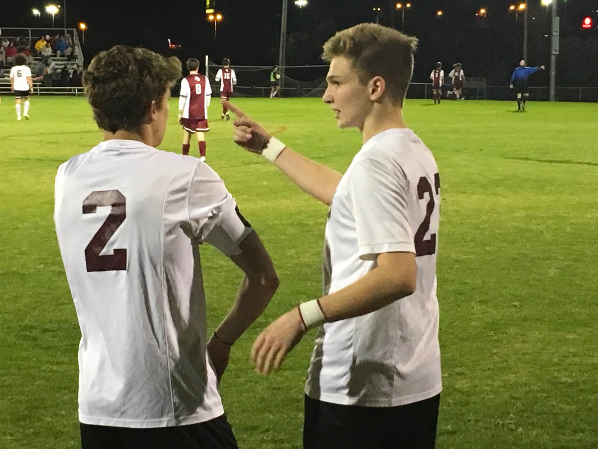 coachtatefhs20's tweet photo. Soccer Dawgs Jackson Arnold and Collin Lewis discuss current events while waiting to be whistled in ⚽️⚽️ https://t.co/Z4NuXQCZDe