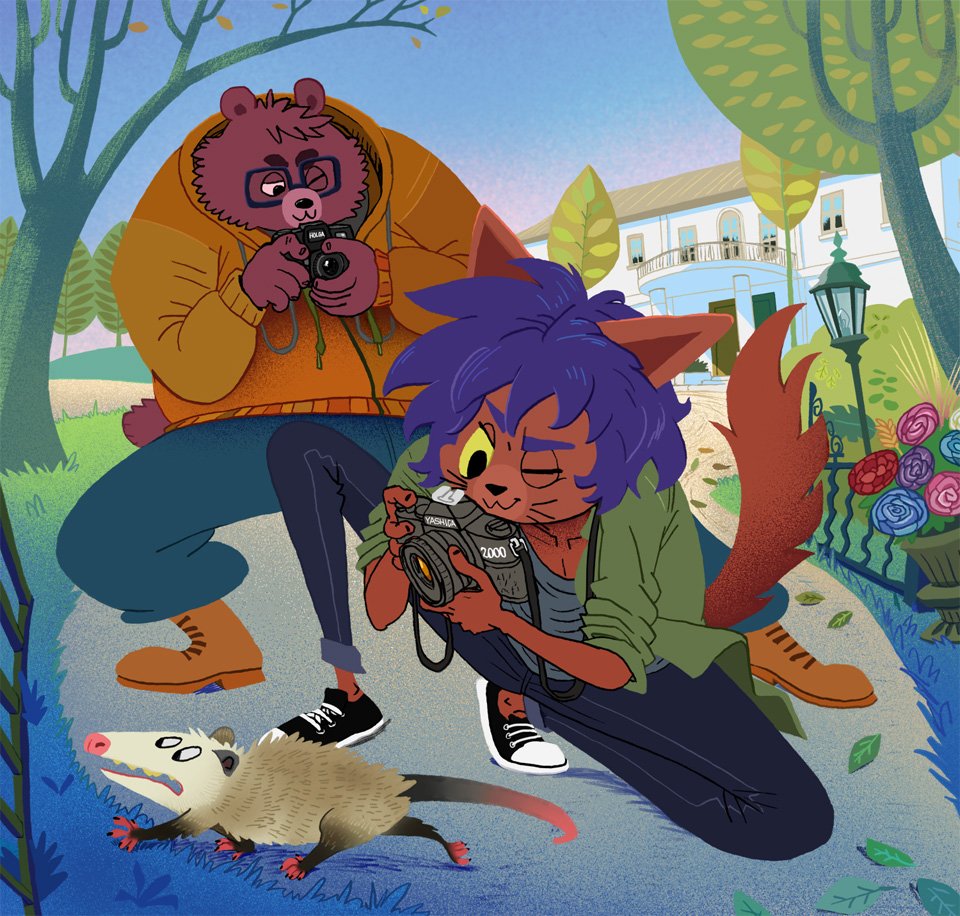 theosos777's tweet photo. finally, colored the commission for @peargelato. I was very inspired with the art of Mary Blair with this one! https://t.co/AlHmbJD4jN
