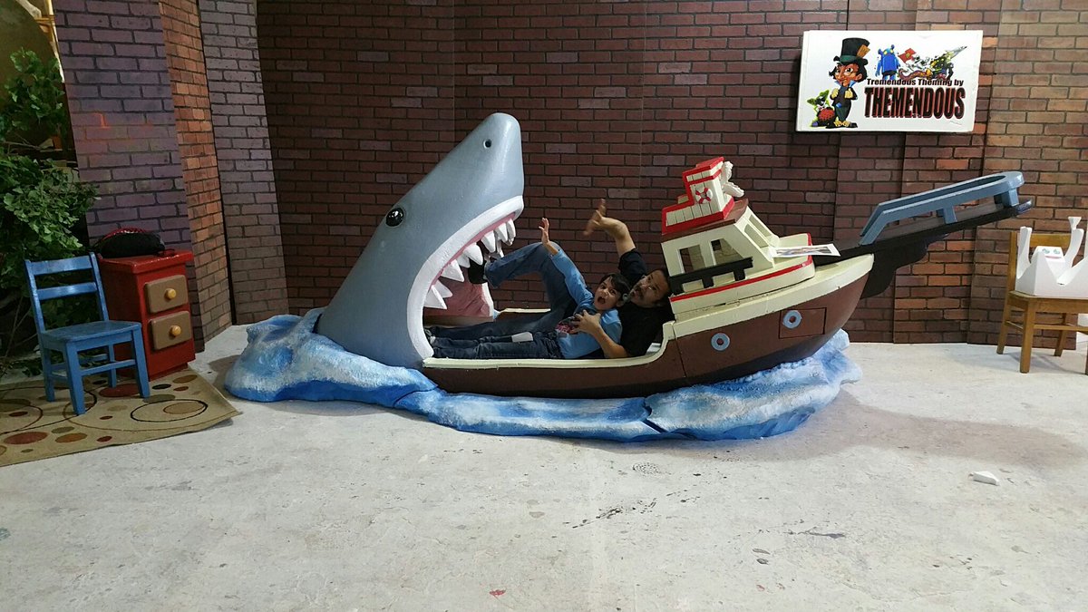 Themendous's tweet photo. Just watched #jaws on @AMC_TV made me reflect on the #jawsbed we once made. https://t.co/Q54ELnYG3N