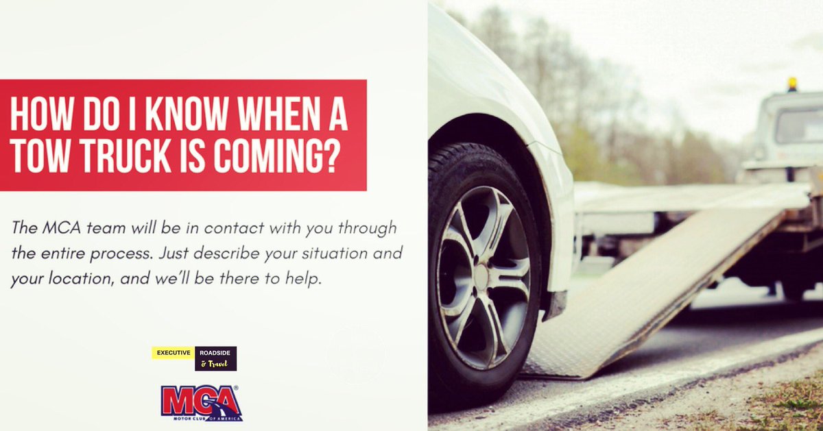 ERTroadside's tweet photo. MCA-dispatched tow trucks generally arrive in under 40 minutes following your call, but we'll be with you every step of the way. Sign-Up Now ->  https://t.co/q0jO2z0ui0 https://t.co/TdSh1skBF7