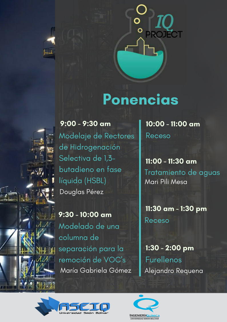 CEIQUSB's tweet photo. Conoce lo que tenemos preparado este viernes de semana 9. El #IQProject es un evento en el cual se darán conocer maravillosos proyectos de diversas áreas en las que puedes desarrollarte como Ingeniero Químico, de la mano de los expertos. https://t.co/4NIHBmGrq0