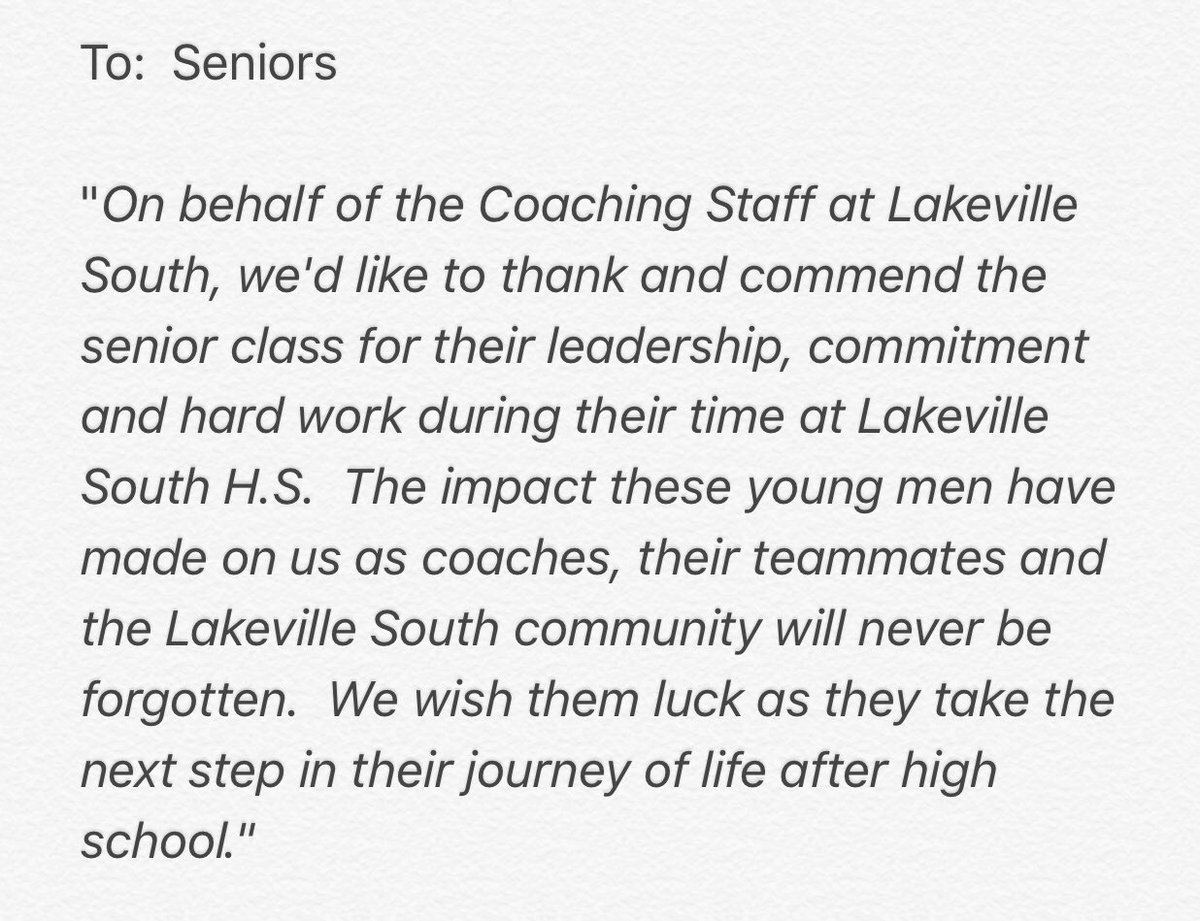 Some final thoughts......