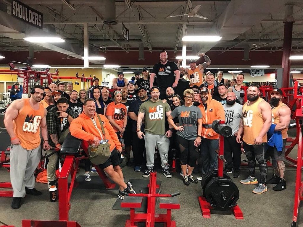 PowerShackGym's tweet photo. Make sure if you guys are at the #arnold tomorrow you stop by the @gcodenutrition booth and say what's up to the team, had a lot of fun #powershack tonight  💪💪💪
#TheGCode #TrainingDay #Takeover #gcodenutrition #OneYearAnniversary #arnoldclassic #arnoldclassic2018 #GroveCity https://t.co/qgBJIFXSIU
