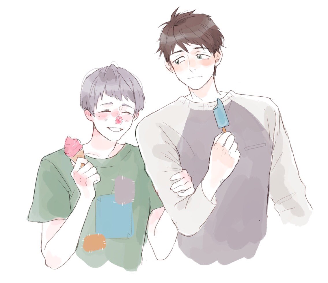 praguewienerdog's tweet photo. I love these two so much!!! Thank you so much @yankaguchi for the adorable #SouAi commission! https://t.co/q4oXEO1yIY