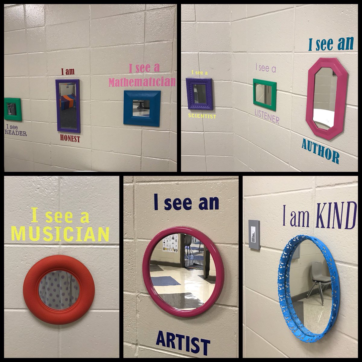 ScrivnersClass's tweet photo. 2nd grade pod is getting a little cuter thanks to our #AAAwesome parents!!! #secondgrade #mirrormirror #iam #isee #whatdoyousee #walldecor #somuchmore @amyvawp8 @aaapta_hsv @AAAMagnetP8 https://t.co/PBYYETGVJR