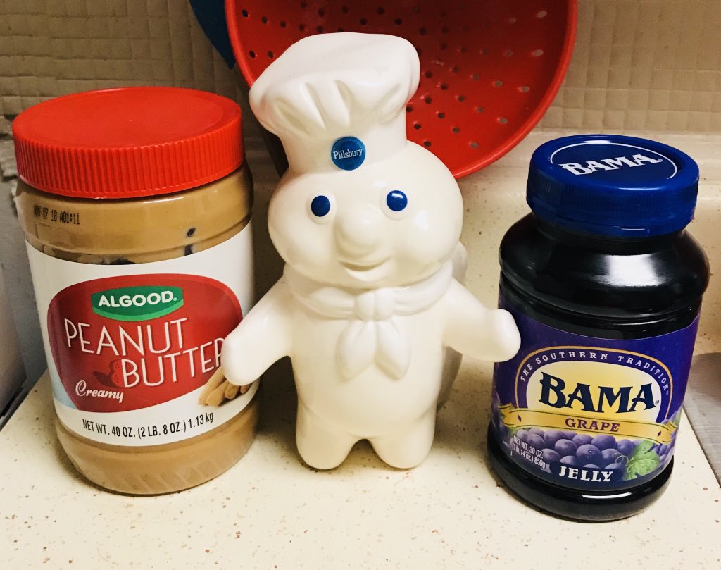 Hegedusinthe216's tweet photo. Hey B! @itsjustb77 Hey Mega! @MEGADOUCHE Not sure which product choice I love more! “Yo, it’s” Algood Peanut Butter or “the Southern Tradition” Bama Grape Jelly!! Not sure which fine retailer(s) these kitchen staples came from but “Thank You!” #Algood #Bama #NickSaban 🛒🥜🍇🇺🇸 https://t.co/JbgQDYGadH
