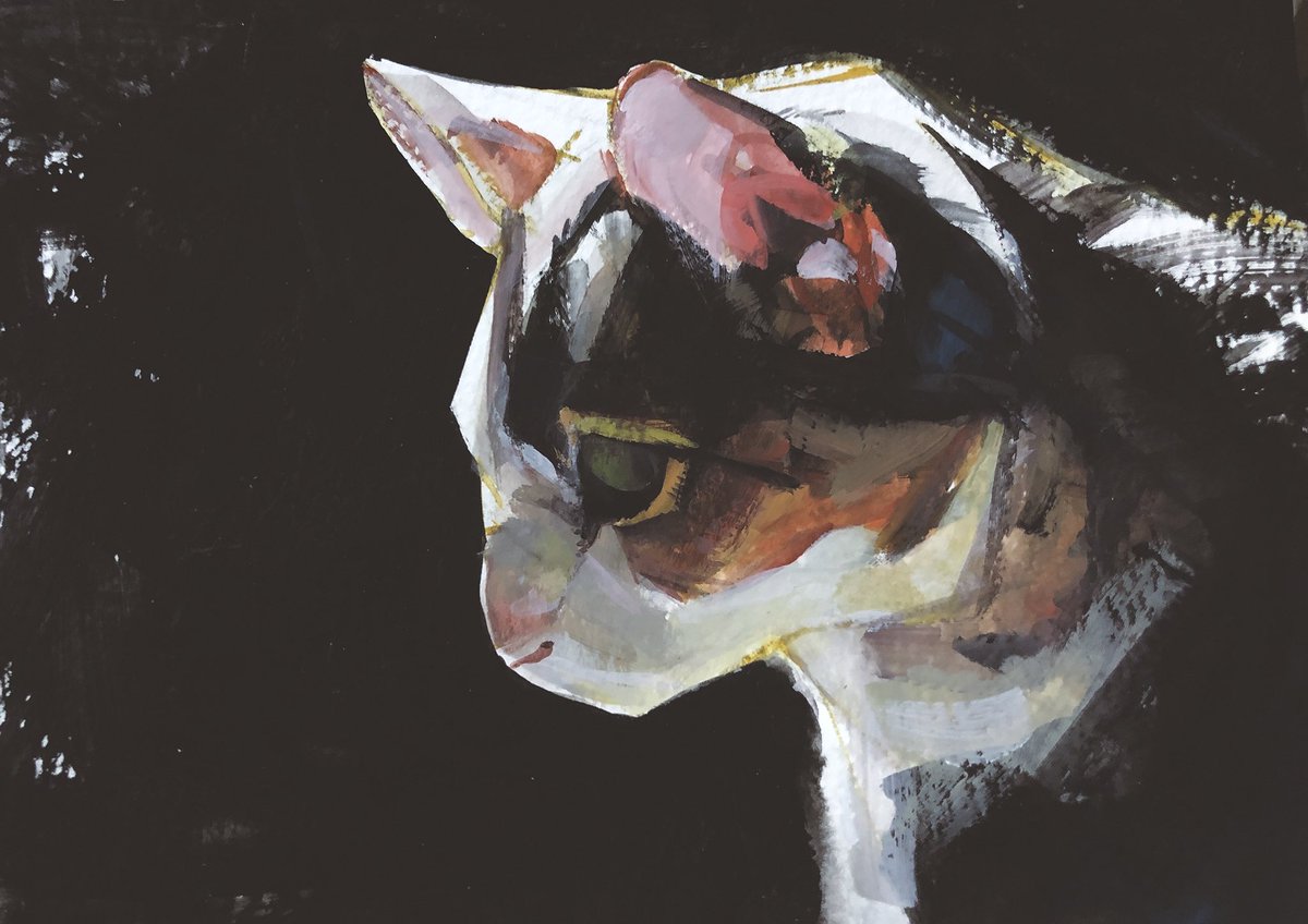アクリルガッシュで描いた猫の絵が本当に写真 Togetter アクリルガッシュで描いた猫の絵が本当に写真 Togetter