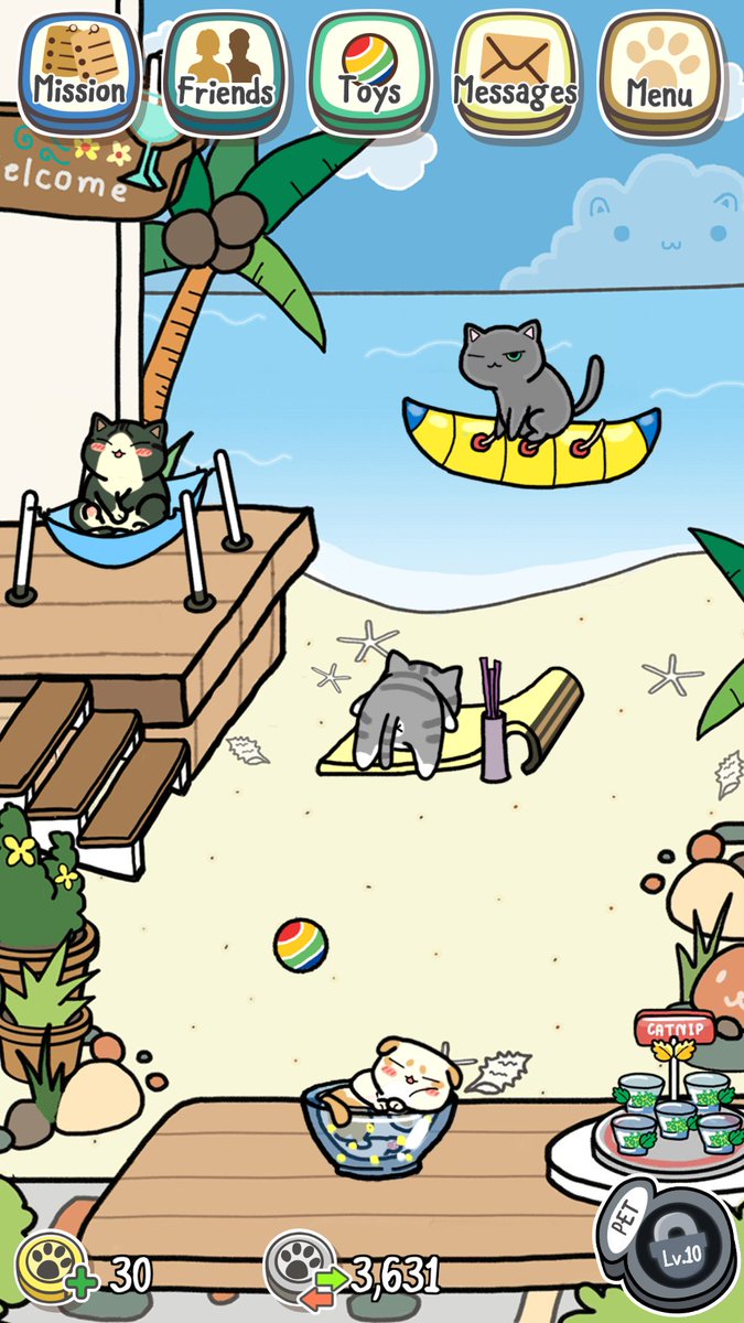 Thisisme_SSS's tweet image. โดนแมวตกกก #linecat