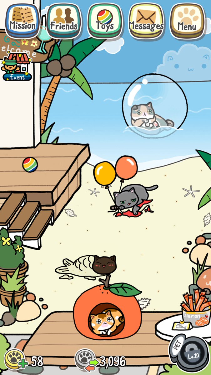 Thisisme_SSS's tweet image. โดนแมวตกกก #linecat