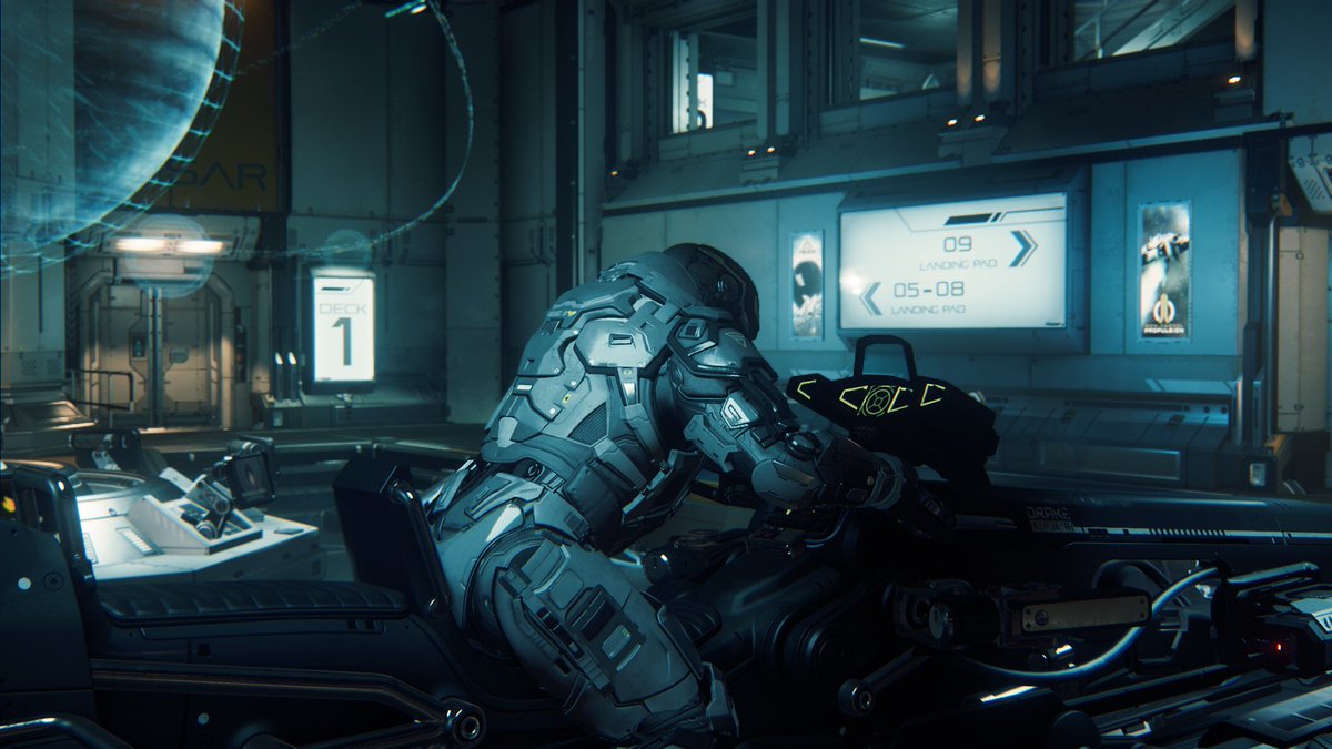 BKFighterUS's tweet photo. Helped someone get their Dragonfly inside #PortOlisar. Exciting! It even blew up inside but I wasn't there to see it :P
#StarCitizen #DrakeDragonfly https://t.co/LR0Rw2XUn7