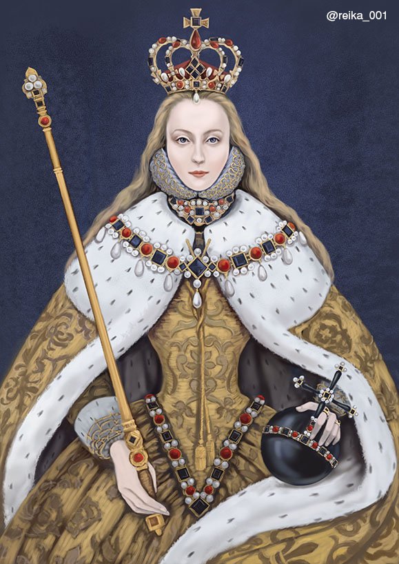 黎嘉 Reika 女王ヴィクトリア に出てくるあの肖像画 Illustration イラスト Photoshop 人物画 リアル イラストレーション 耽美 美人画 中世 古典絵画 女性 肖像画 エリザベス1世 イギリス 女王 王室 王冠 ドレス ビクトリア調 黎嘉 Reika 女王ヴィクトリア に出てくるあの肖像画 Illustration イラスト Photoshop 人物画 リアル イラストレーション 耽美 美人画 中世 古典絵画 女性 肖像画 エリザベス1世 イギリス 女王 王室 王冠 ドレス ビクトリア調