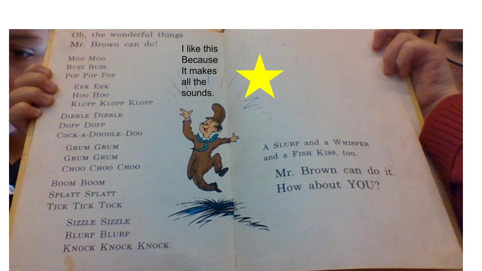 ManionJulie's tweet photo. First grade book snaps to celebrate Dr. Seuss' birthday. #sfsbend #oredchat https://t.co/5lRXxOvUl9