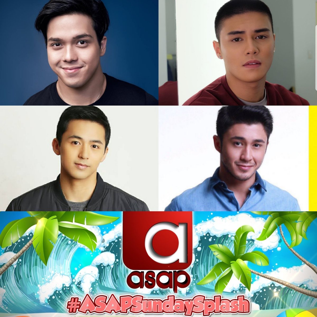 ASAPOfficial's tweet photo. Kung cutie hunting ang paborito n'yong summer activity, sina Ronnie, Enzo, Arron &amp; Elmo na ang bahala sa inyo! Kilig! #ASAPSundaySplash https://t.co/ME8XWfjt7o