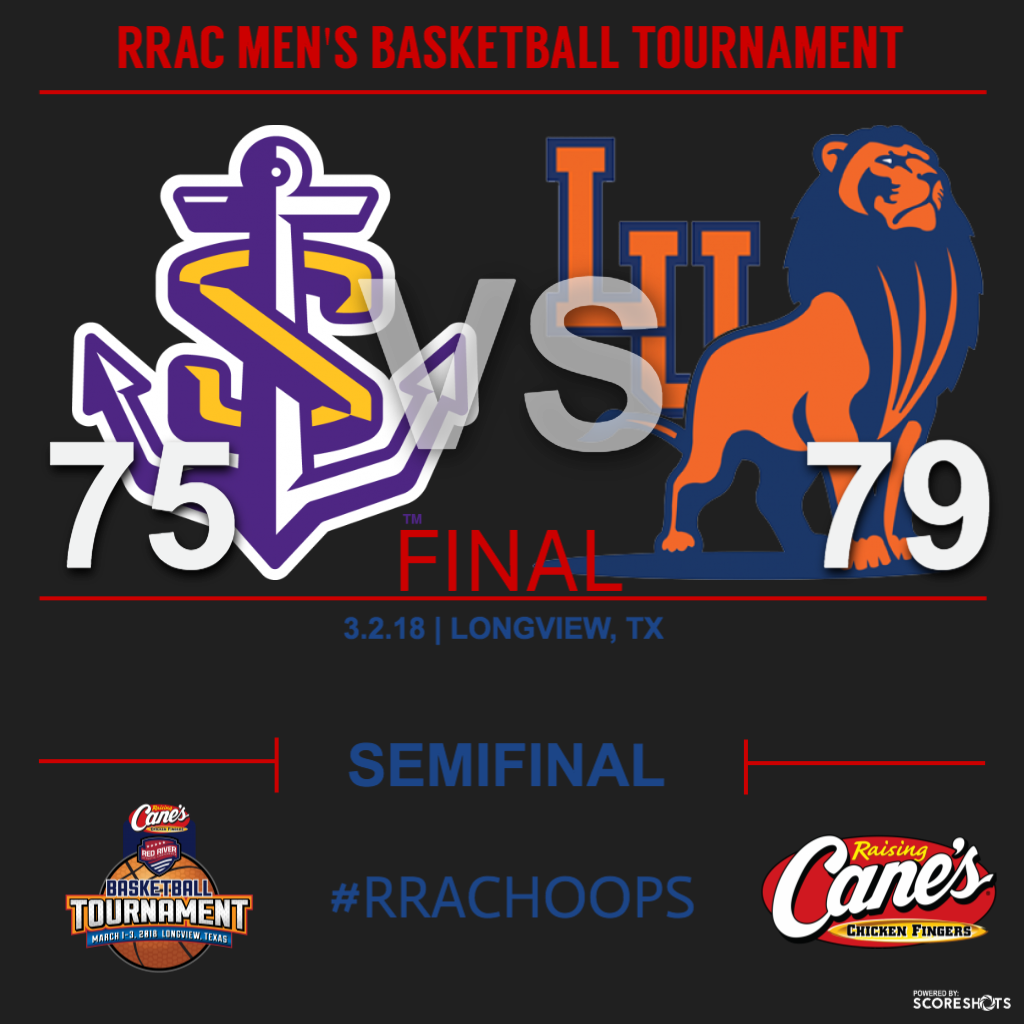 RRACsports's tweet photo. With the win, @langstonsports advances to play @lsuagenerals in the RRAC men's championship game tomorrow... https://t.co/yPvGaqLqcj