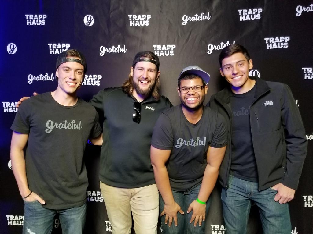 BlakeACurry's tweet photo. OH HEY! These are some of the guys that I work with, they crack me up and most of the time we can't take a serious photo together. Here's to the good times.🤙😆 #firstfridayphoenix https://t.co/eaIsBIJRVY