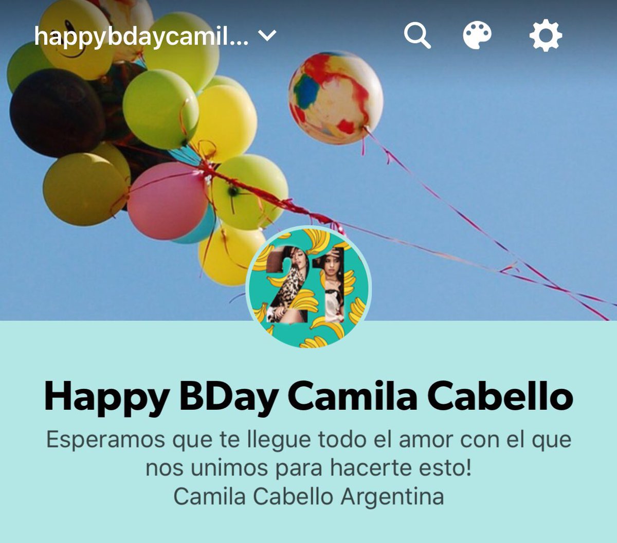CCabelloArg's tweet photo. Este es nuestro regalo para vos @Camila_Cabello 🎉 Esperamos que puedas verlo y lograr esa sonrisa que tanto deseamos poner en tu rostro! Te amamos infinitamente! ❤️
����https://t.co/EPwiNRJcgW
#HappyBdayCamila https://t.co/eEHr1GCkWQ