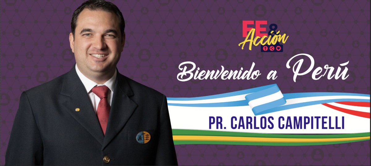 AdventistasUPS's tweet photo. Argentino de nacimiento, Brasileño por vocación y peruano de Corazón. 
Bienvenido a su casa - Perú Pr. Carlos Campitelli. @prccampitelli https://t.co/GauH8WdiNr