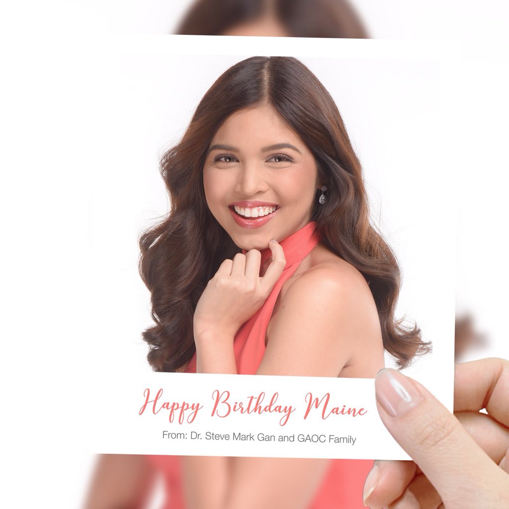 Happy happy birthday <a href="/mainedcm/">Maine Mendoza</a>!! ❤️🎉🎂🎊🎈

We wish you all the happiness and success! 😘 We love you and enjoy your day!! 🤗

#GAOCDentalxMaineMendoza