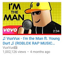 Vuxvux On Twitter Dayuummm My First Single I M The Man Just Hit 1 Million Views Thanks So Much Vuxgang I Ll Be Putting Out My 3rd Song Very Soon Trust Me It S