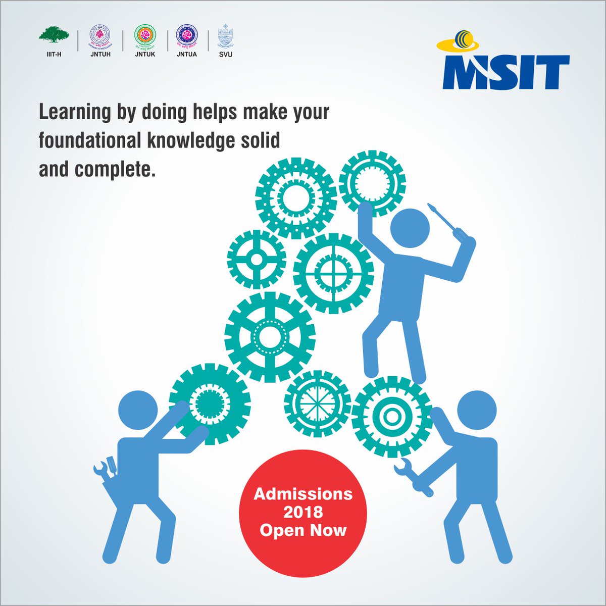 msit_official's tweet photo. Learning By Doing aims at giving the hands-on experience which helps the students understand the practical implementation aspects and the concepts associated with it.
#msit #msitprogram #msitprogram2018 #MSITAdvantage #JNTU #JNTUK #JNTUA #JNTUH #SVU #IIITH #ComputerNetworks https://t.co/TZExbYJqgs