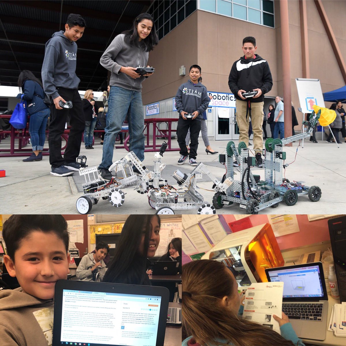 Mr_Wright_11's tweet photo. Thanks to the “Layout” app for the assist with the decision making on the pics that bring the essence of OVMS. #SchoolProfile #ovms #pandapride https://t.co/npKKB3nFwc