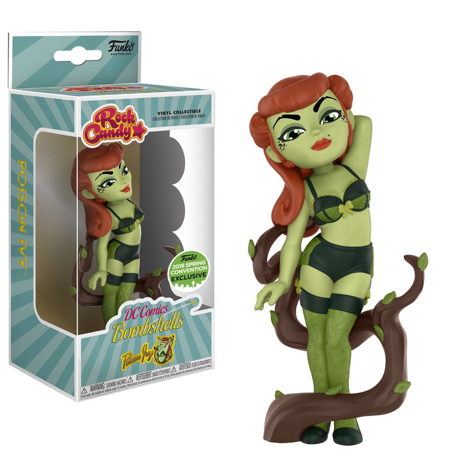 Funko's tweet photo. RT &amp; follow @funko for the chance to win an #ECCC 2018 exclusive DC Bombshells Poison Ivy Rock Candy! #FunkoECCC https://t.co/pY4pQakaRM