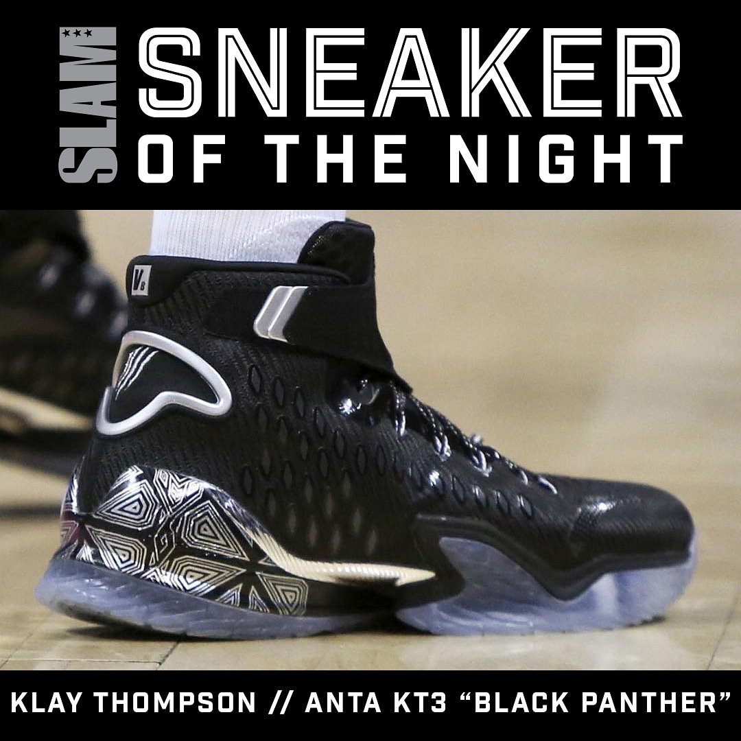 klay thompson black panther shoes