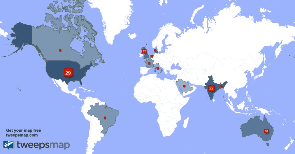 ManatwalKaran's tweet photo. My followers live in USA (28%), India(20%)... Get your free map: https://t.co/Ty7pHxC6bf https://t.co/kB9QoYLWqP