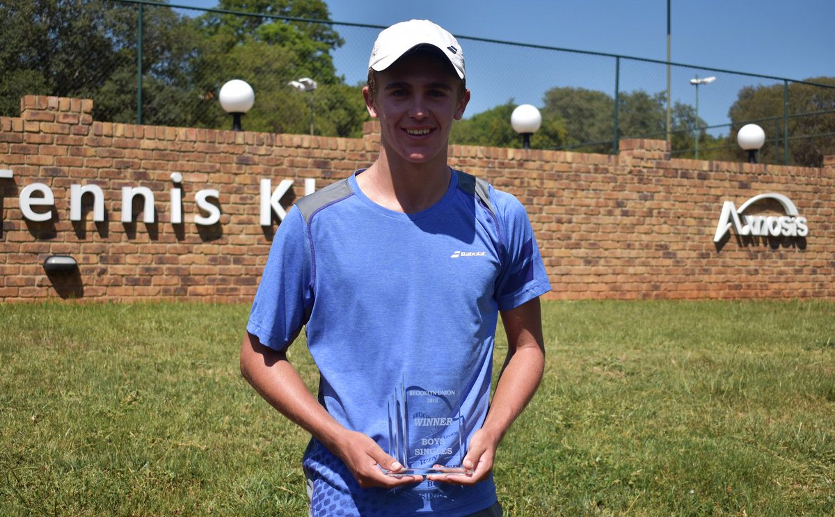 TennisSA's tweet photo. Rising SA junior star, Philip Henning, has won the boys singles title at the Brooklyn Union @Axnosis ITF event in Pretoria. The top seeded South African needed only 65 minutes to win the final (6-2 6-2) against seventh seed, Mate Voros of Hungary. 🇿🇦👏👊 https://t.co/yrjhrWBFFp