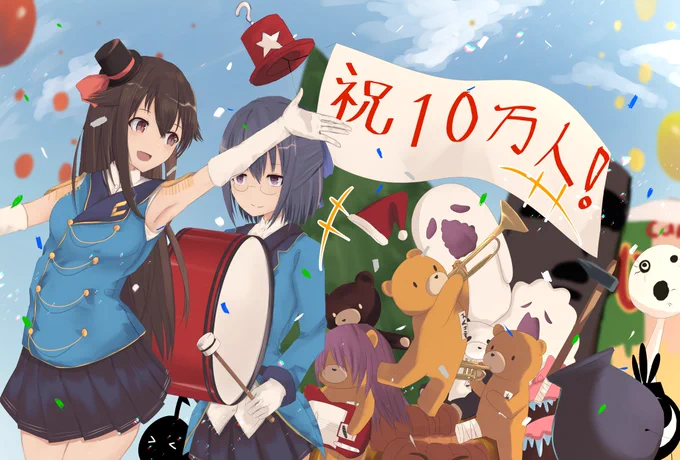 #ときのそら 
#soraArt 
そらちゃんさん、登録者数10万人達成おめでとうございます!陰ながらですが、これからも応援しています\('ω')/ 