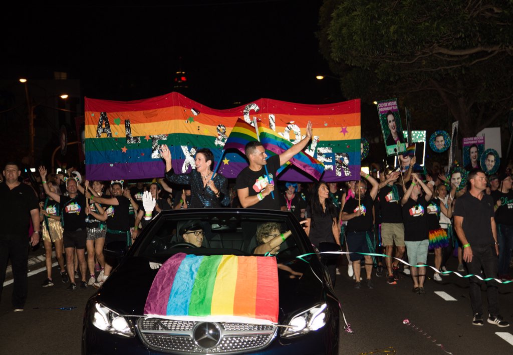 A truly extraordinary <a href="/sydneymardigras/">Sydney Gay and Lesbian Mardi Gras</a> tonight. The biggest crowds I've ever seen gathered to watch this historic 40th anniversary parade. After a rough year, this was a sweet celebration. #mardisgras40