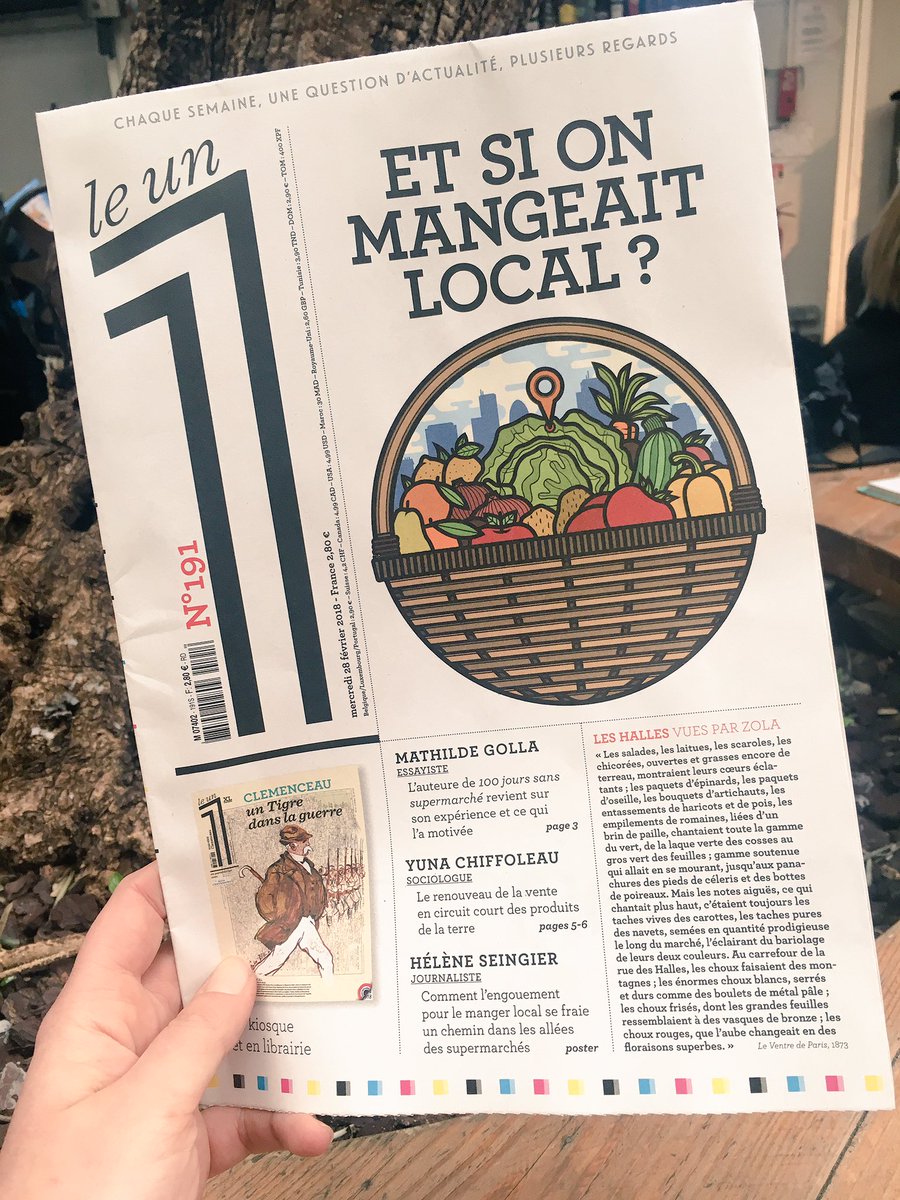 On l'aime déjà d'habitude mais là, on vous invite à vous procurer d'urgence le numéro en kiosques de <a href="/Le1hebdo/">Le 1</a> "Et si on mangeait local?" ! À découvrir aussi aujourd'hui à @labellevilloise #SAS2018 #SIA2018 #FoodTransition
