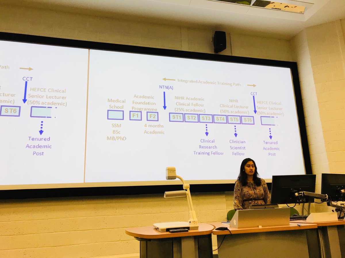 Afsara Ahmed a junior academic trainee talking about women in academia #newcastleMWF2018 @jessleighton94