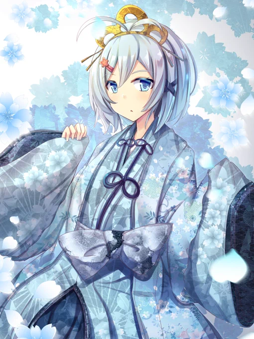 ひな祭りなのでおひなさまっぽいシロちゃん #SiroArt 