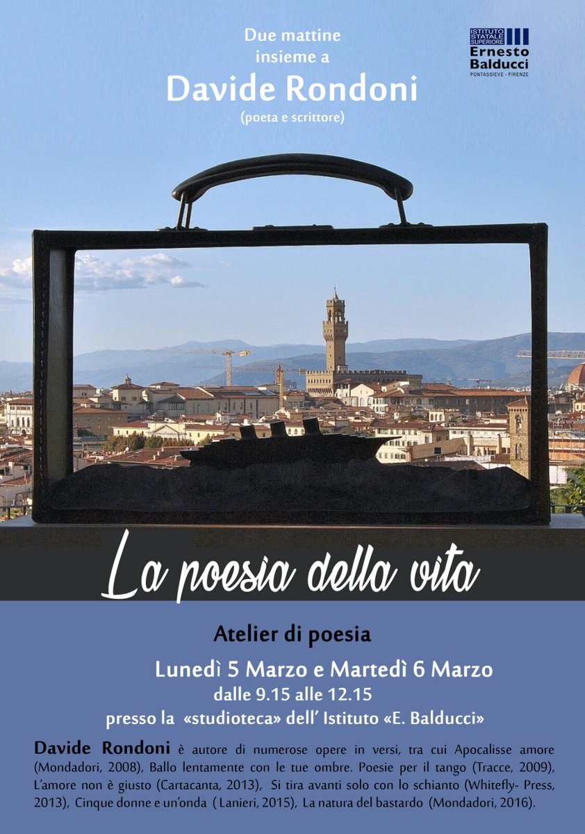 RosDefilipp's tweet image. Al Balducci di Pontassieve. Lunedi'5 Marzo, Martedi' 6 Marzo.