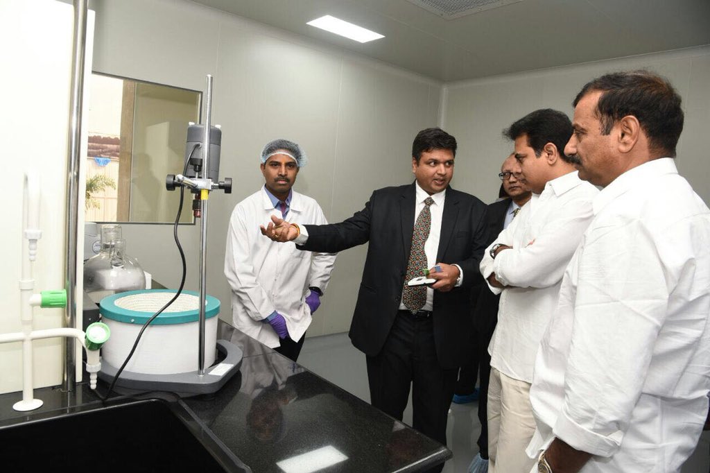KTRBRS's tweet photo. First of its kind product to check for blood sugar levels using non-invasive (saliva) technique manufactured in Telangana. Great fillip for Medical devices manufacturing &amp; lowering the cost👍

Delighted to launch the facility of Diabetomics India Pvt Ltd. at Medak district https://t.co/vCVIJUDSmf