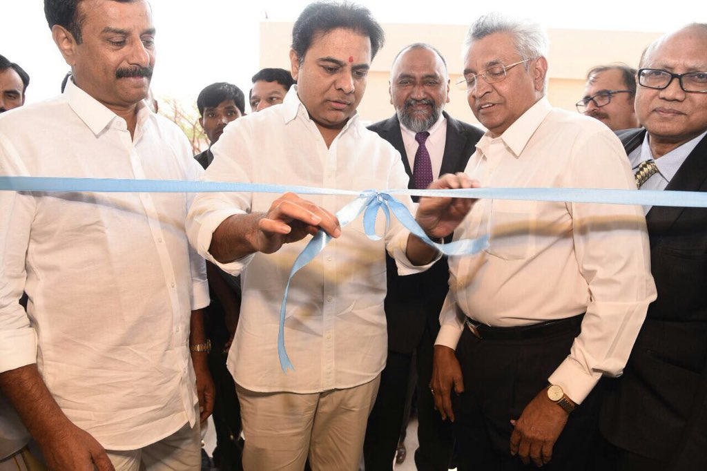 KTRBRS's tweet photo. First of its kind product to check for blood sugar levels using non-invasive (saliva) technique manufactured in Telangana. Great fillip for Medical devices manufacturing &amp; lowering the cost👍

Delighted to launch the facility of Diabetomics India Pvt Ltd. at Medak district https://t.co/vCVIJUDSmf