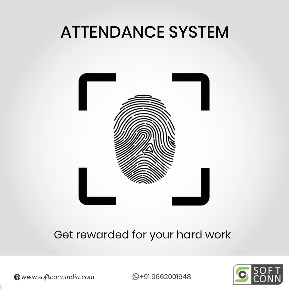 softconnindia's tweet image. With Attendance System from SoftConn, track your attendance and daily report and get entitled for additional rewards
#FingerprintTimeAttendanceSystem
#BiometricAttendanceSystem 
#FingerprintTimeAttendanceSysteminAhmedabad
#BiometricAttendanceSysteminAhmedabad