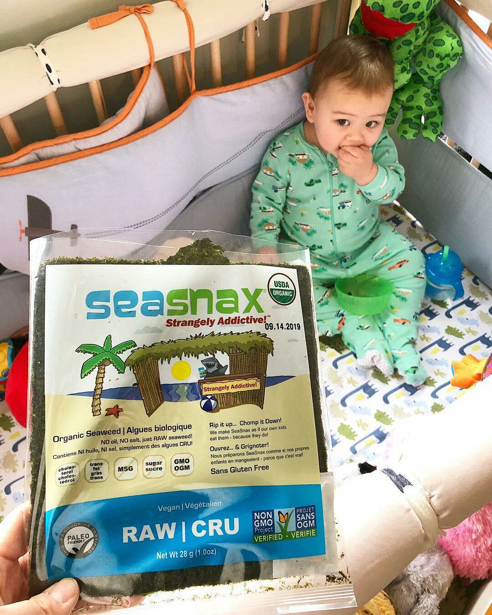 seasnax's tweet photo. This seasnax baby is sooooooo CUTE!!! https://t.co/AAMndO5Lbb
#seasnax #seaweed #organiclife #saltfree #organicfood #foodieintraining #raw #seaweeds #foodheaven #foodblogger #foodforlife #healthyeating #healthymom #healthysnacks #healthychoices #SeasnaxBaby https://t.co/K5SV6NgB9u