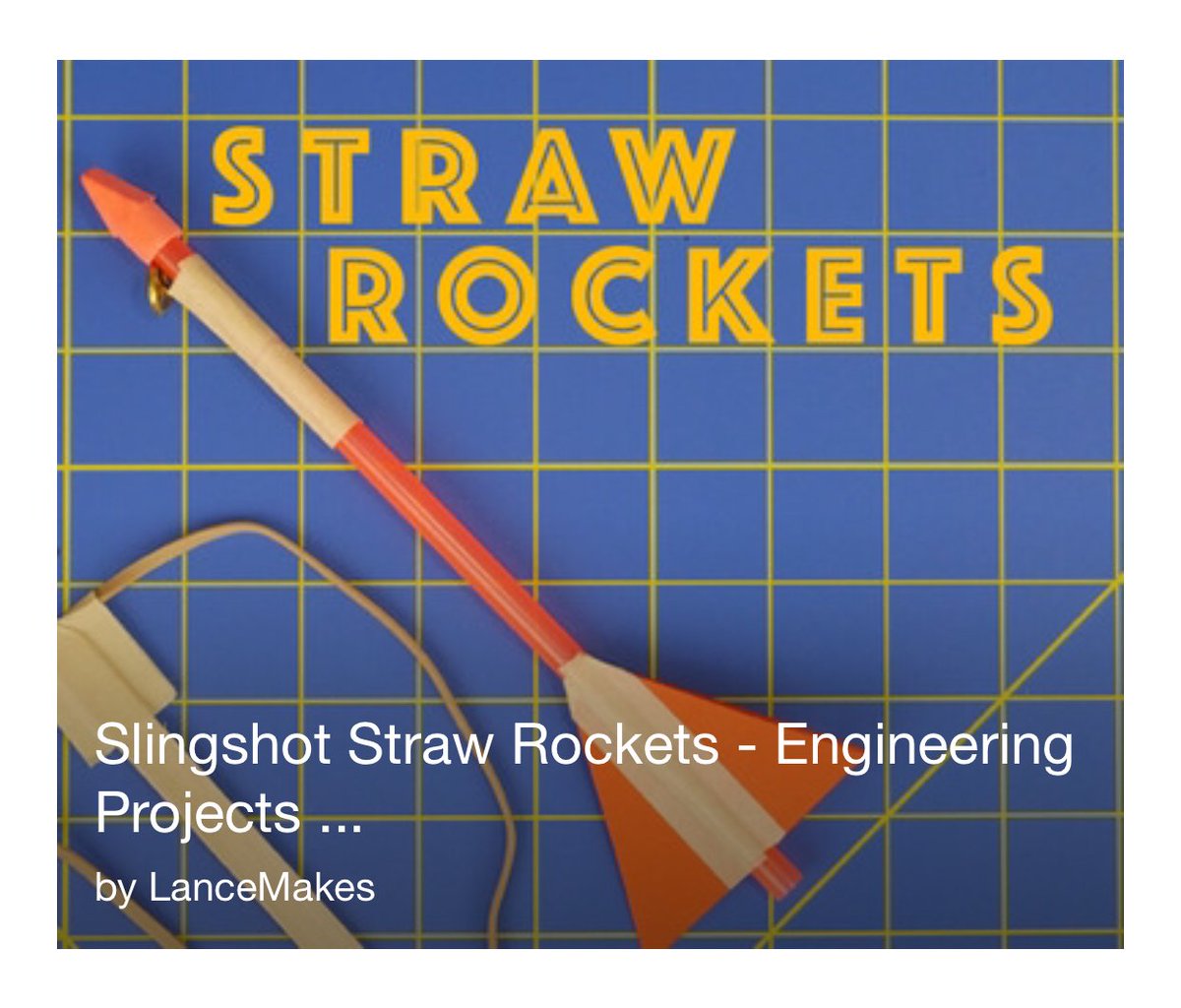 STEMup4Youth's tweet photo. Engineering: Looking for a cool way to have fun around the house? Slingshot Rockets 🚀 goes under gravity and shows how the weight of the rocket can affect how far it flies. #steam #engineering #stemup4youth #challengeyou #tagus #slingshotrockets Link https://t.co/umFyBWTb0M https://t.co/KOBiItS7IZ
