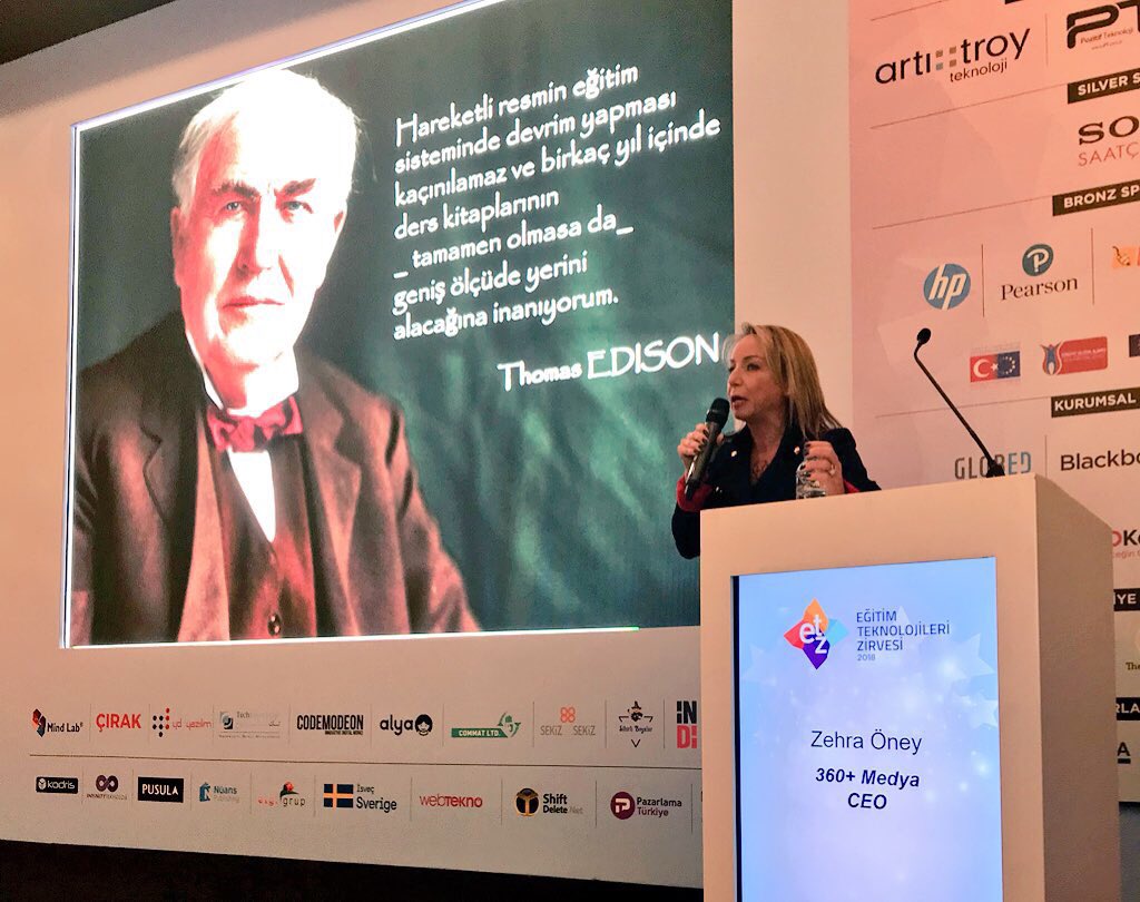 UmitSanlav's tweet photo. #ETZ18 açılış konuşmacıları arasında yer alan @zehrao , 5 G teknolojisinin de katkısı ile eğitimde olabilecek inovasyonu anlattı. https://t.co/R2jJZndtgp
