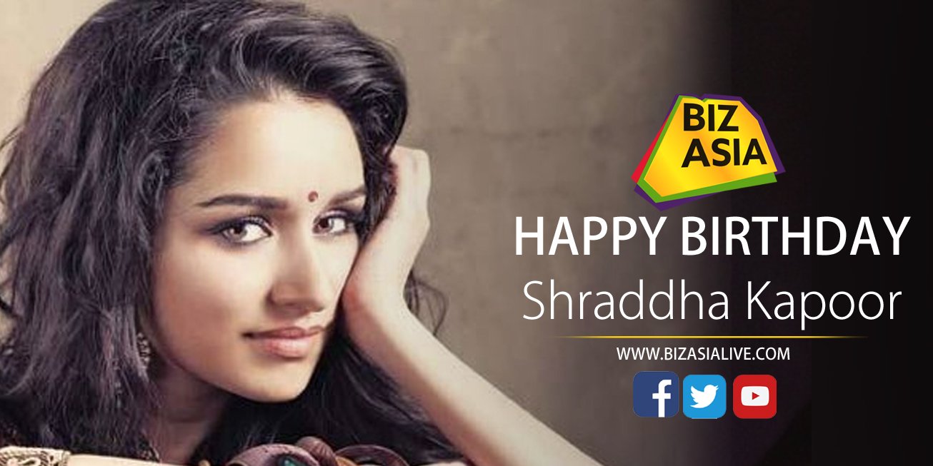  wishes Shraddha Kapoor a very happy birthday.  