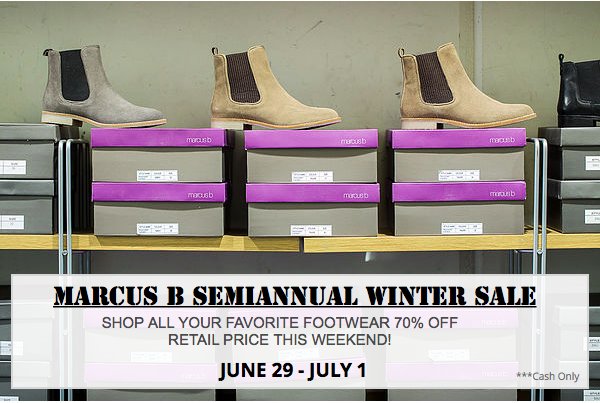marcusbsale's tweet photo. COME SHOP OUR SEMIANNUAL WHOLESALE OF SHOES FROM NEXT THURSDAY JULY 29 - SATURDAY JUNE 1. ALL SHOES ARE 70% OFF! CASH ONLY https://t.co/uzgFiC8hRZ