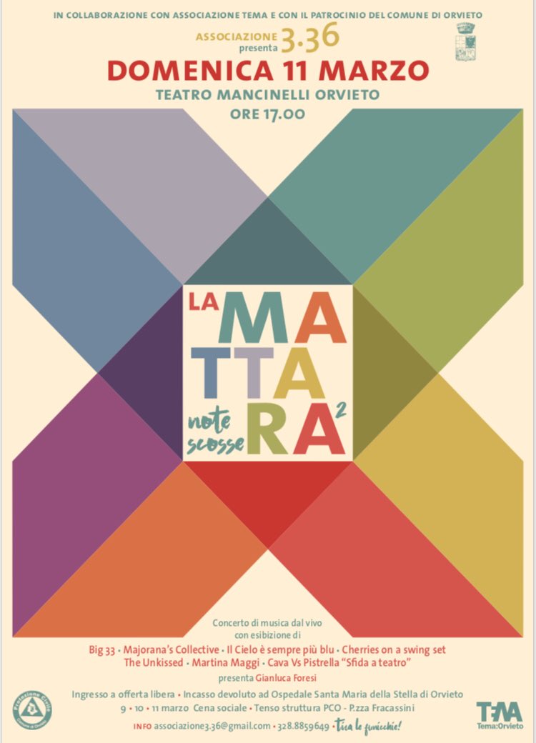 MarcoGianlo's tweet photo. La #Mattàra2 Domenica 11 marzo ore  17:00 @TeatroMancinell di #Orvieto https://t.co/4E0YuXA8Mo