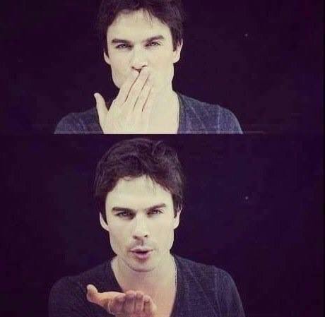 SadasticRascal's tweet image. “Damon blowing kisses”