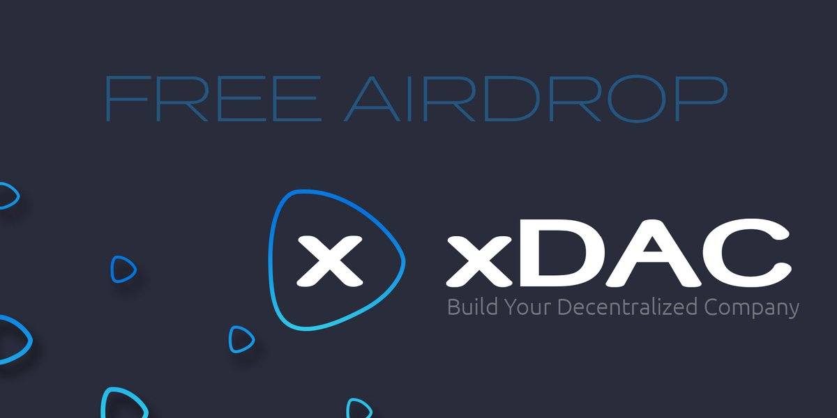 XDAC #token #Airdrop is live, join it at xdac.co/airdrop