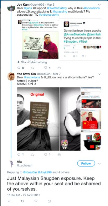 datukmay's tweet photo. It's the 21st century but #ReligiousFreedom does not exist on @Twitter. @TwitterSafety does nothing to stop direct attack &amp; #cyberbullying from @_achaean towards @tsemtulku &amp; #Kechara
#discrimination
#cyberharassment https://t.co/gT4vMASqLB