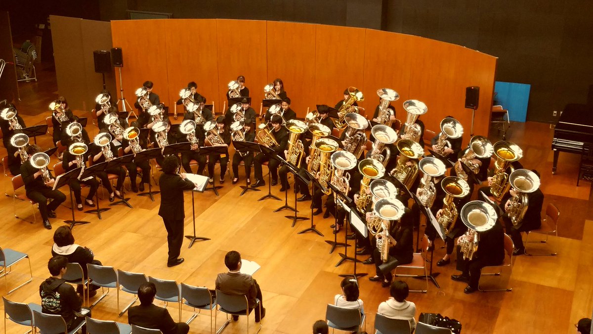 そしてアンサンブルフェスタのとりを務める皆さん！

[8.日本全国の音楽大学からの選抜学生によるユーフォニアム・テューバ・オーケストラ！！]

曲目は
Textures／Mike Forbes