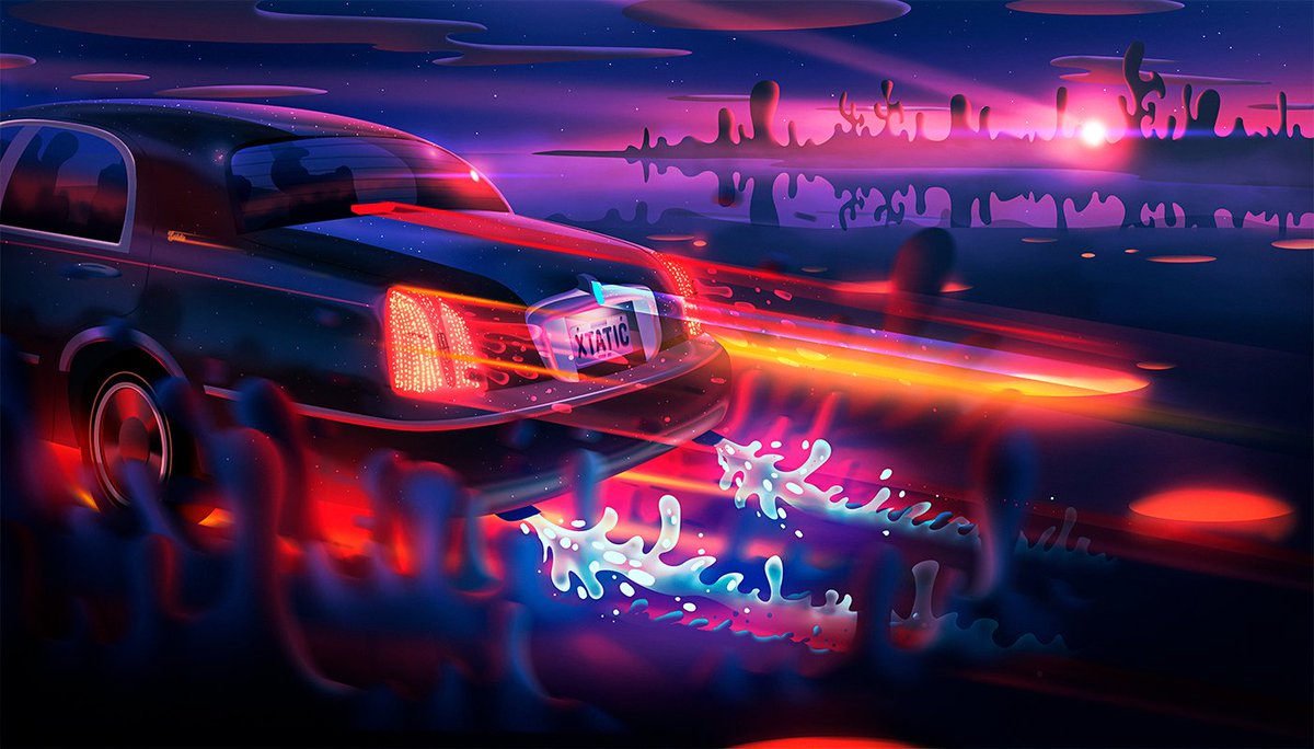 creativecloud's tweet photo. Whimiscal illustrations by @ecstaticpsd depict an alternate universe, dripping with color: https://t.co/kC2AZhTIx5 https://t.co/Q1yuNn5Vgl